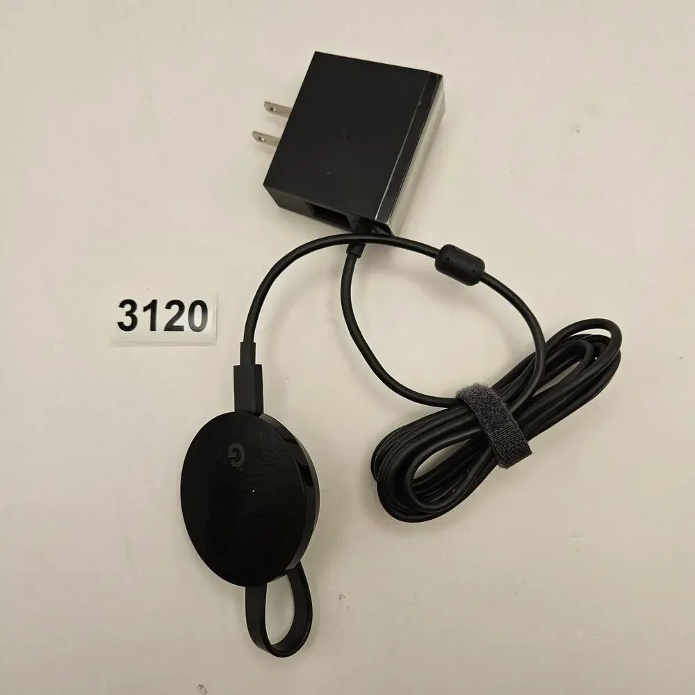 GOOGLE CHROMECAST HDMI STREAMING MEDIA PLAYER W POWER CABLE
